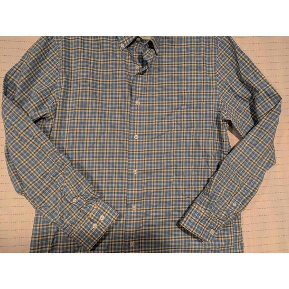 LL Bean Classic Plaid Button-Up Shirt Size Medium Regular - Picture 5 of 10